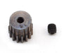 Robinson Racing Products 1815 Hard 15T .5 Mod Steel Mini Pinion for 2mm Shaft