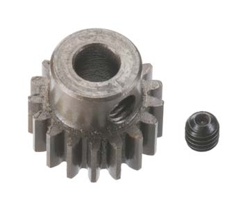 Robinson Racing Products 8717 Hard .08 Bore Steel Pinion 17T fits 5mm Shaft