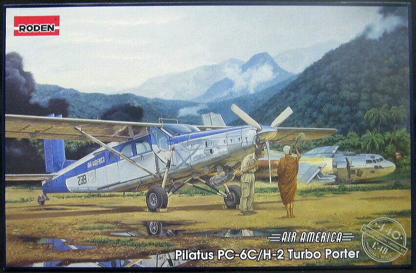 Roden 440 1/48 Pilatus PC6C/H2 Turbo-Porter Air CIA's Light Transport Aircaft