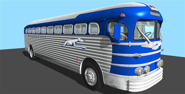 Roden 816 1/35 1947 GMC PD3751 Silverside Greyhound Bus Kit