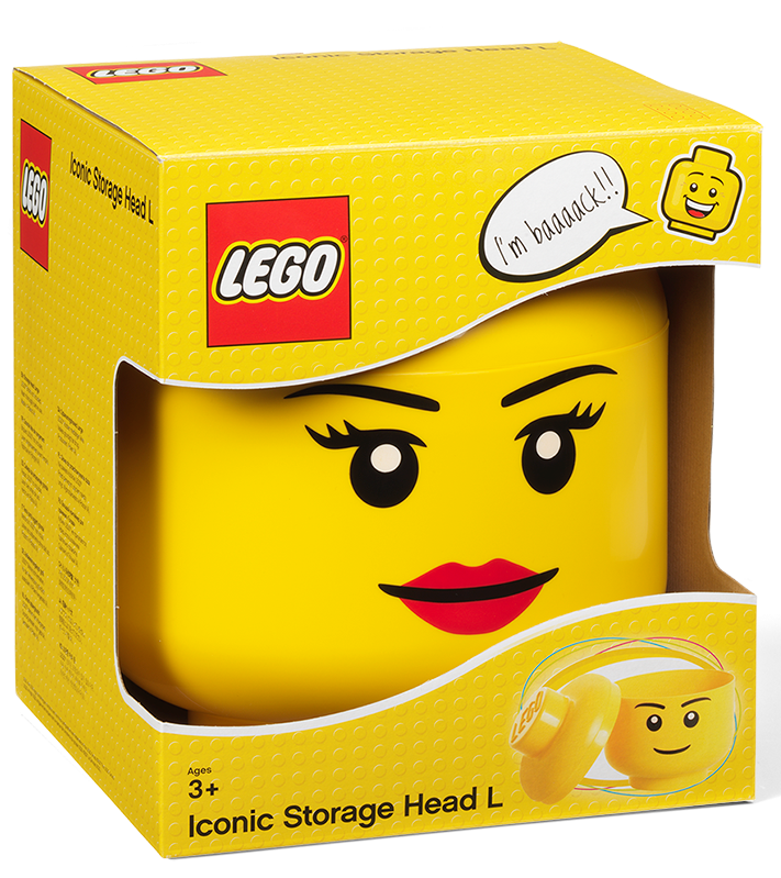 Room Copenhagen LEGO® Storage Head Large Girl Face