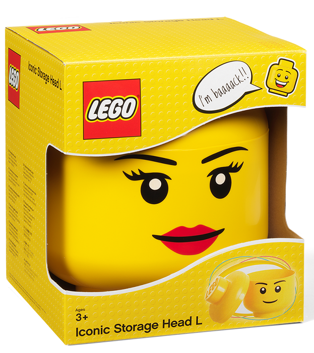 Room Copenhagen LEGO® Storage Head Large Girl Face