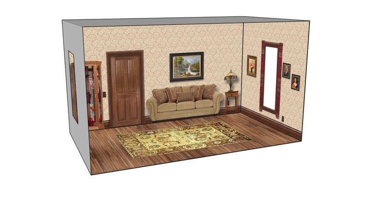 Roomettes 01-101-01 HO Scale Mongillo Jewellers Interior Kit (Fits DPM 10100)