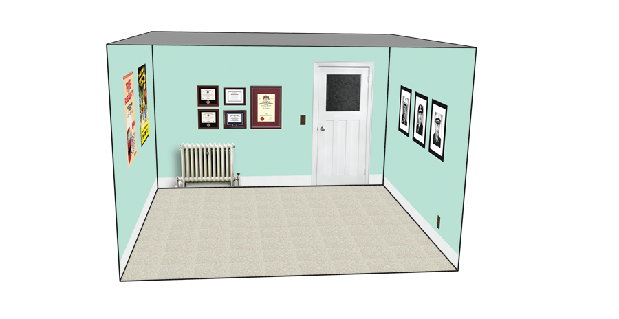 Roomettes 01-104-01 HO Scale Bradley Firehall Interior Kit (Fits DPM 10400)