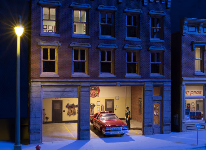 Roomettes 01-104-01 HO Scale Bradley Firehall Interior Kit (Fits DPM 10400)