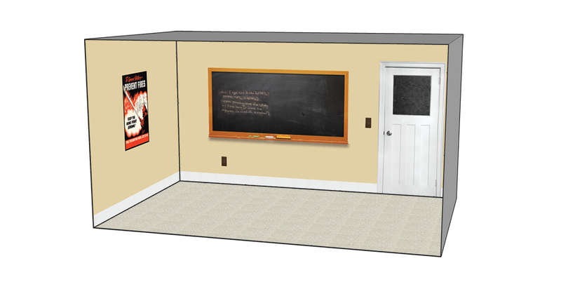 Roomettes 01-104-01 HO Scale Bradley Firehall Interior Kit (Fits DPM 10400)