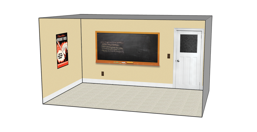 Roomettes 01-104-01 HO Scale Bradley Firehall Interior Kit (Fits DPM 10400)
