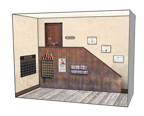Roomettes 01-107-01 HO Scale Ohio Shipping Interior Kit (Fits DPM 10700)