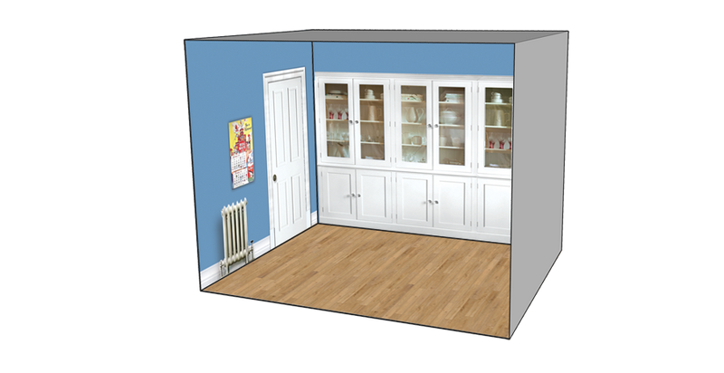 Roomettes 01-111-01 HO Scale Banfield Street #3 Interior Kit (Fits DPM 11100)