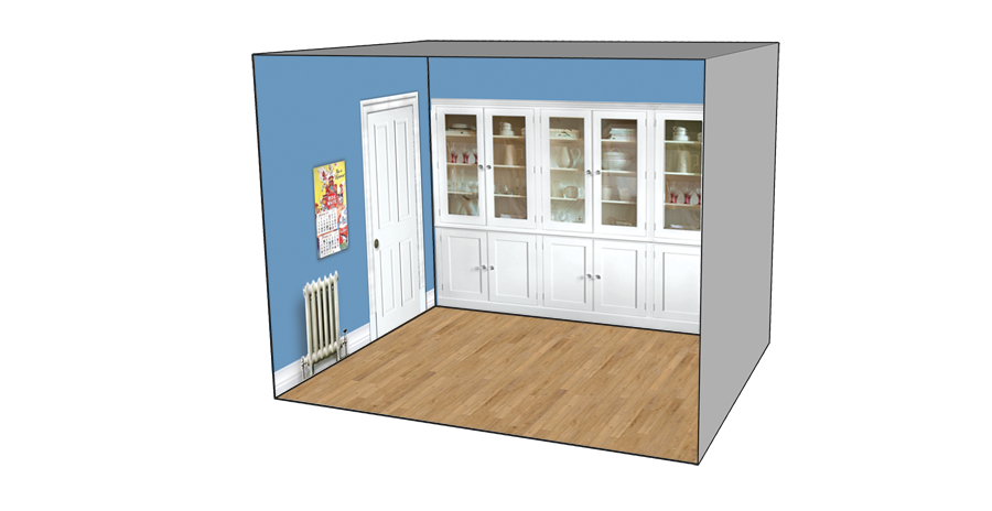 Roomettes 01-111-01 HO Scale Banfield Street #3 Interior Kit (Fits DPM 11100)
