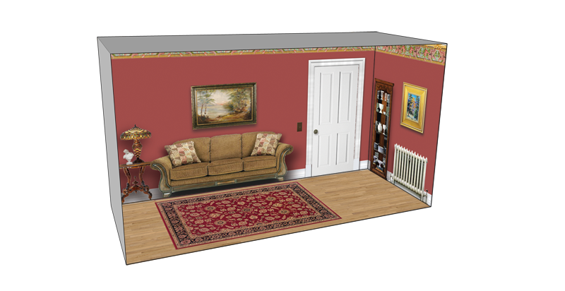 Roomettes 01-111-01 HO Scale Banfield Street #3 Interior Kit (Fits DPM 11100)