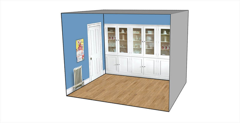 Roomettes 01-114-01 HO Scale Banfield Flats Interior Kit (Fits DPM 11400)