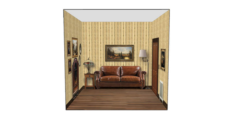 Roomettes 01-114-01 HO Scale Banfield Flats Interior Kit (Fits DPM 11400)