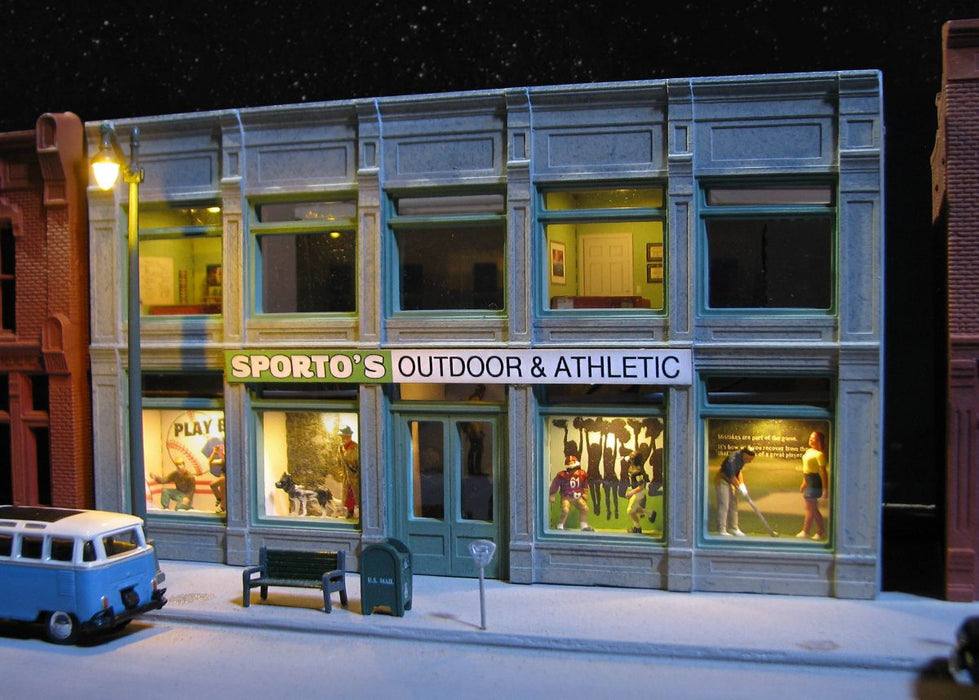Roomettes 01-117-01 HO Scale Sporto's Outdoor and Athletic Interior Kit (Fits DPM 11700)