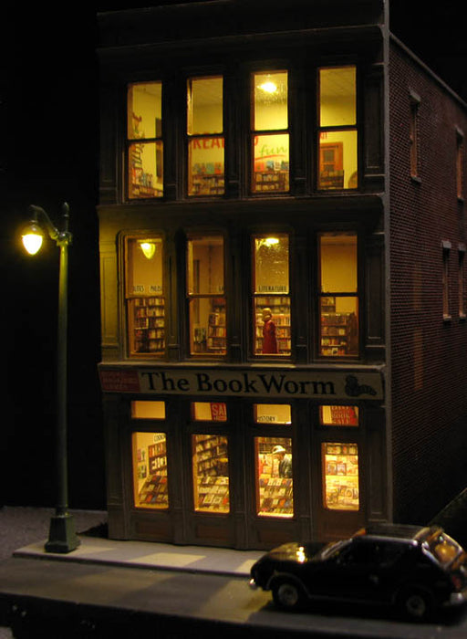 Roomettes 01-118-01 HO Scale Interior The Bookworm Kit (Fits DPM 11800)