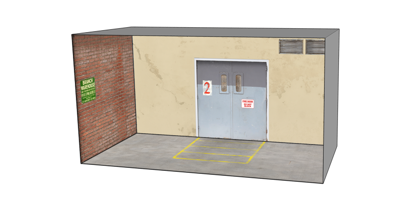 Roomettes 04-933-3095 HO Scale Gem Warehouse Interior Kit (Fits Walthers 933-3095)