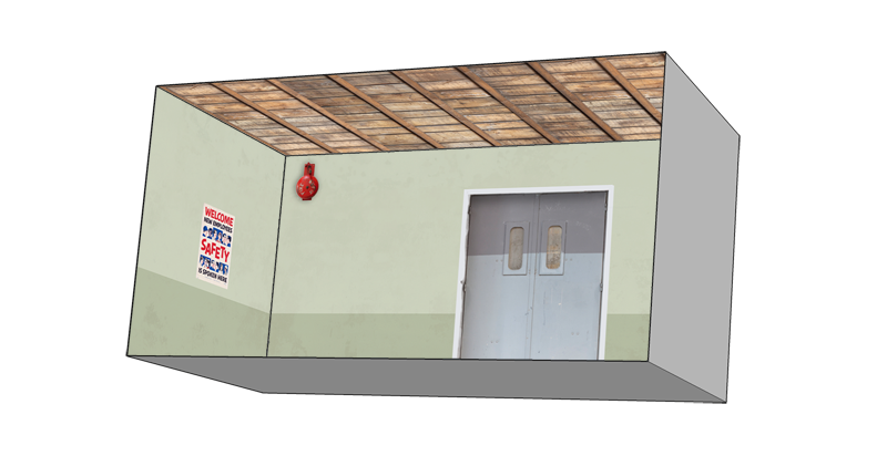 Roomettes 04-933-3095 HO Scale Gem Warehouse Interior Kit (Fits Walthers 933-3095)