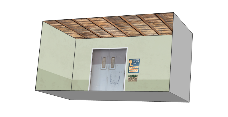 Roomettes 04-933-3095 HO Scale Gem Warehouse Interior Kit (Fits Walthers 933-3095)