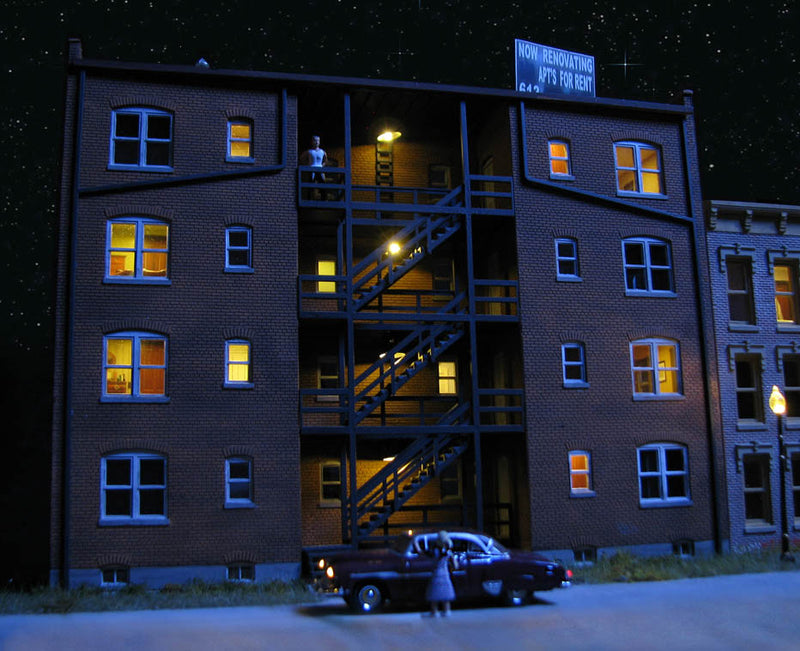 Roomettes 04-933-3177 HO Scale Broadway Apartments Interior Kit (Fits Walthers 933-3177)