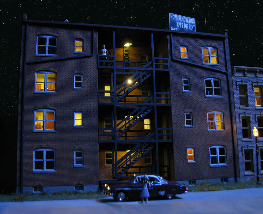 Roomettes 04-933-3177 HO Scale Broadway Apartments Interior Kit (Fits Walthers 933-3177)
