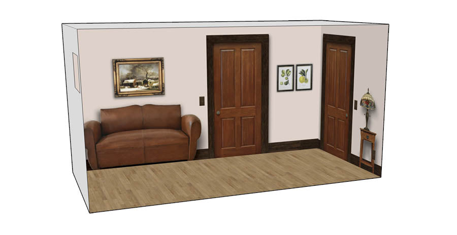 Roomettes 04-933-3787 HO Scale Whelan's House Interior Kit (Fits Walthers 933-3787 or 933-3791)
