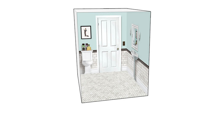 Roomettes 04-933-3787 HO Scale Whelan's House Interior Kit (Fits Walthers 933-3787 or 933-3791)