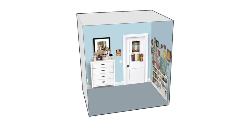 Roomettes 05-203-01 HO Scale Oliver's House Interior Kit (Fits Rix Products 203)