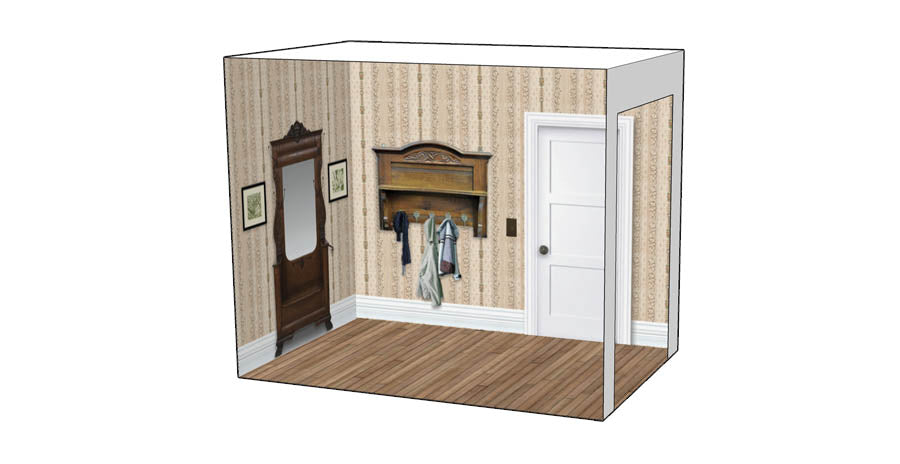 Roomettes 06-713-01 HO Scale Carlson's House Interior Kit (Fits Atlas 713)