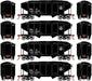 Roundhouse 1023 HO Scale 34' Ribbed Hopper Baltimore & Ohio B&O 4 Pack #1