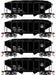 Roundhouse 1023 HO Scale 34' Ribbed Hopper Baltimore & Ohio B&O 4 Pack #1
