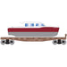 Roundhouse 1028 HO Scale 40' Flatcar with Red Boat C&NW 48081