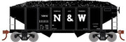 Roundhouse 1034 HO Scale 34' Ribbed Hopper Norfolk & Western N&W 111111