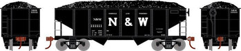 Roundhouse 1034 HO Scale 34' Ribbed Hopper Norfolk & Western N&W 111111