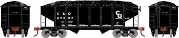 Roundhouse 1044 HO Scale 34' Ribbed Hopper Chesapeake & Ohio C&O 47387
