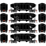 Roundhouse 1046 HO Scale 34' Ribbed Hopper Chesapeake & Ohio C&O 4 Pack #2