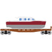 Roundhouse 1047 HO Scale 40' Flatcar with Red Boat T&P 5298