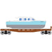 Roundhouse 1048 HO Scale 40' Flatcar with Red Boat T&P 5327
