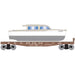 Roundhouse 1049 HO Scale 40' Flatcar with White Boat New York Central NYC 496000