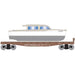 Roundhouse 1055 HO Scale 40' Flatcar with White Boat New FEC 7043