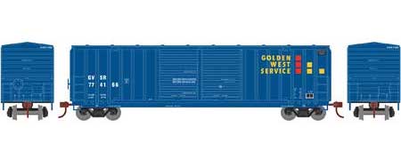 Roundhouse 1081 HO Scale 50' FMC 5283 Double Door Boxcar Golden West GWS 774166