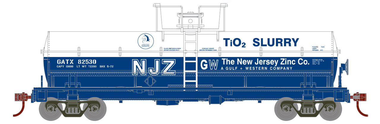 Roundhouse 1101 HO Scale cal Tank Car GATX 82533