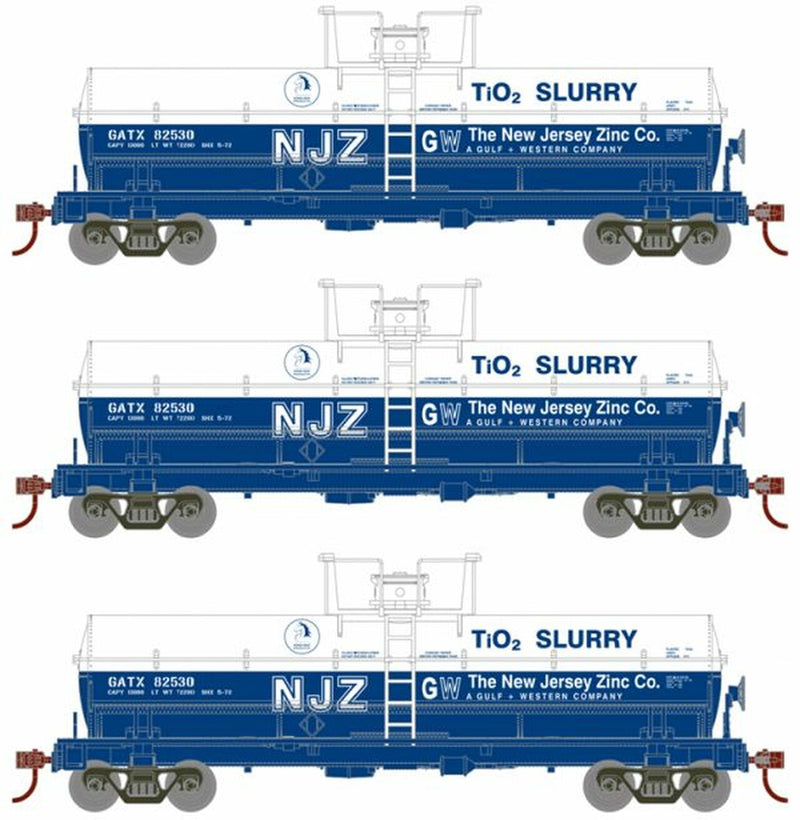 Roundhouse 1104 HO Scale cal Tank Car GATX 3 Pack
