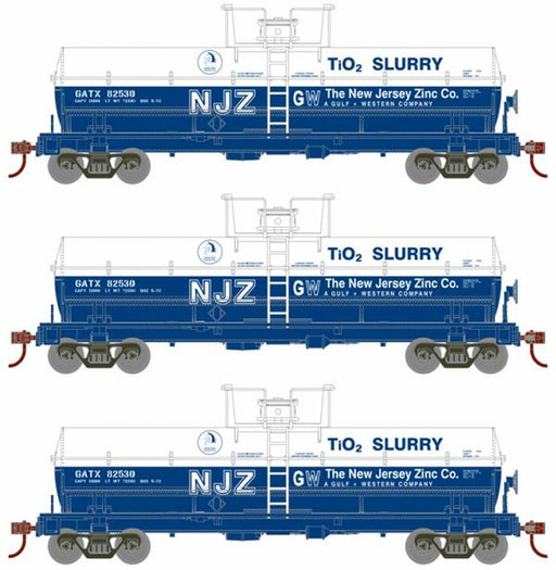 Roundhouse 1104 HO Scale cal Tank Car GATX 3 Pack
