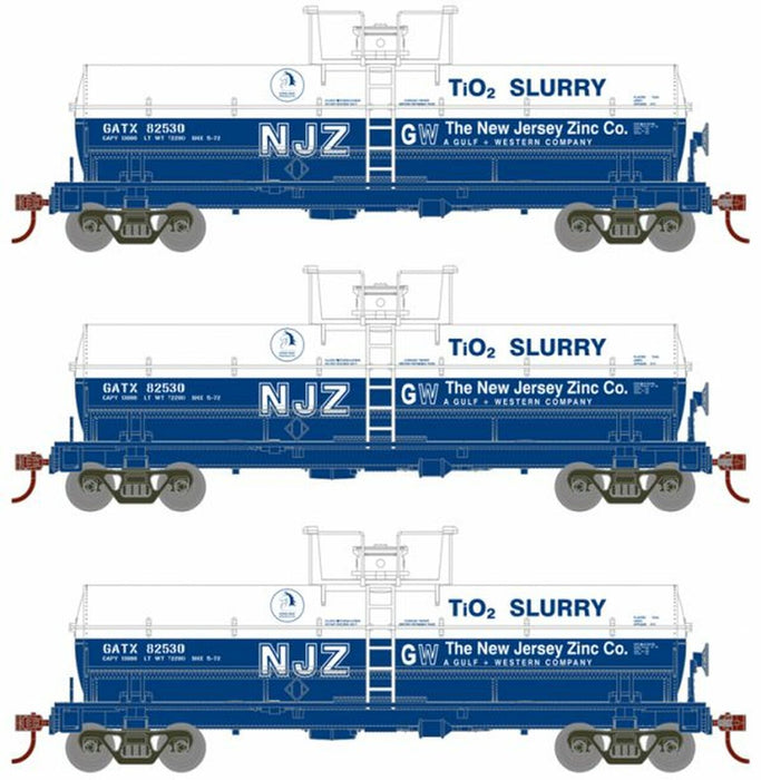 Roundhouse 1104 HO Scale cal Tank Car GATX 3 Pack