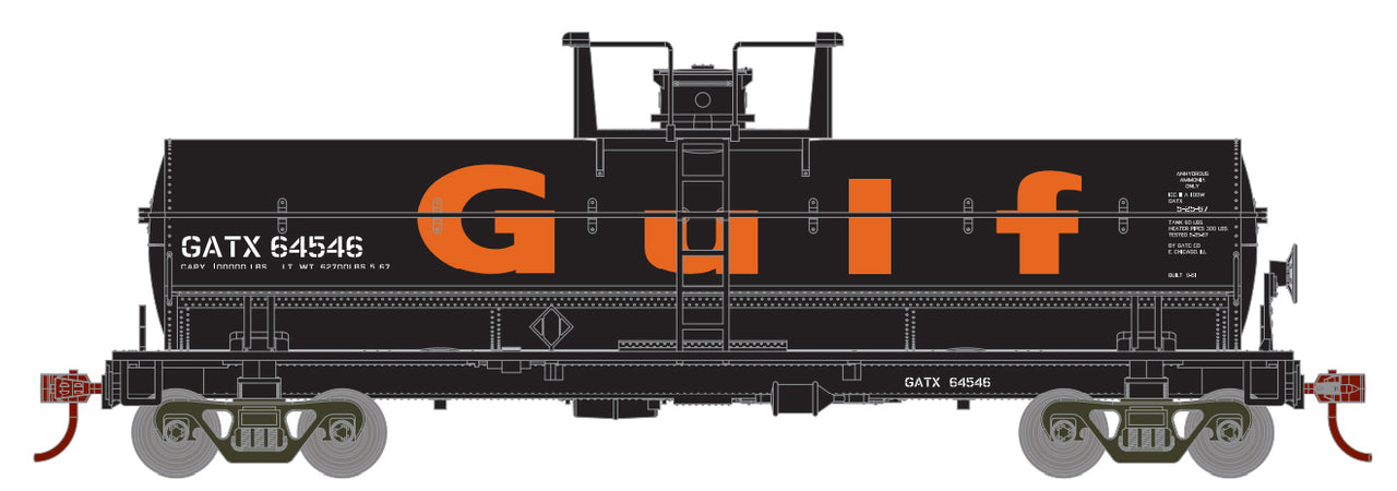 Roundhouse 1105 HO Scale Chemical Tank Car Gulf GATX 64546
