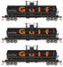 Roundhouse 1108 HO Scale Chemical Tank Car Gulf GATX 3 Pack