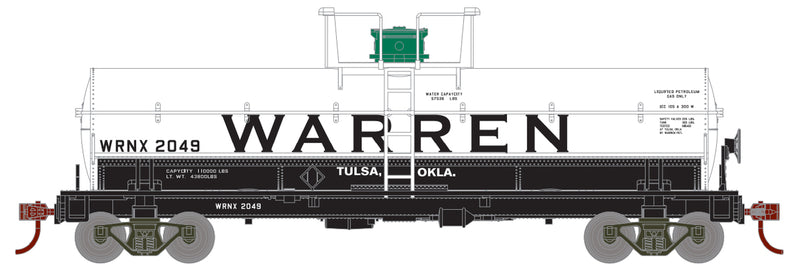 Roundhouse 1109 HO Scale Chemical Tank Car Warren WRNX 2049