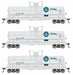 Roundhouse 1129 HO Scale Chemical Tank Car Hooker Staley AESX 3 Pack