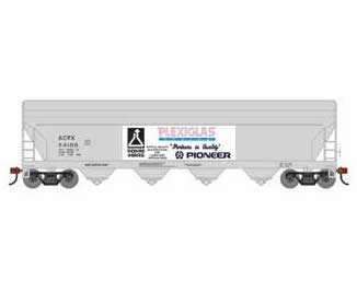 Roundhouse 1197 HO Scale ACF 5250 Covered Hopper Plexiglas ACFX 54100
