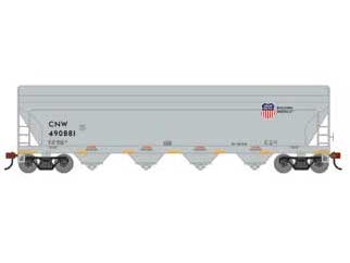 Roundhouse 1209 HO Scale ACF 5250 Covered Hopper Union Pacific CNW 490881